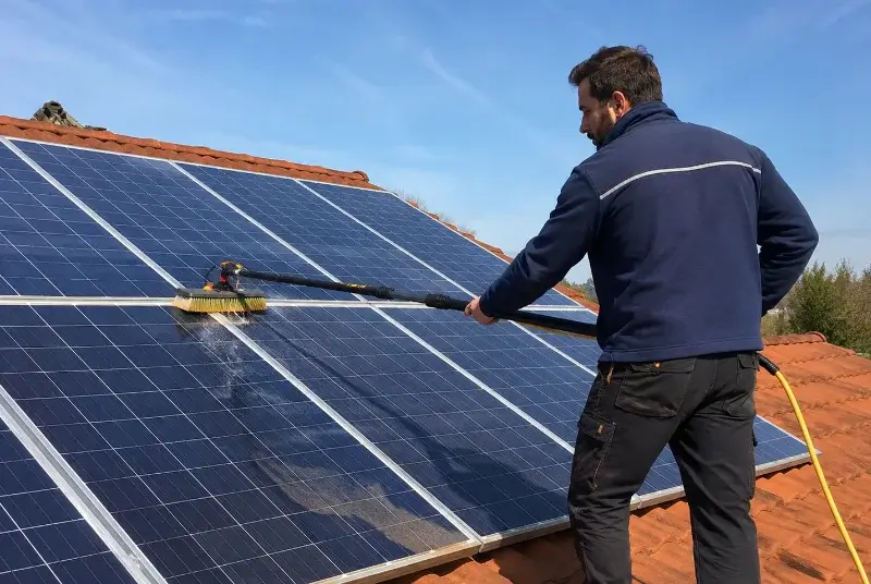 Nettoyage et entretien de panneaux solaires à Excideuil